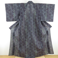 Load image into Gallery viewer, Summer kimono Konemini&#39;s leaves of bonito cracks brown collar galo polyester Washable kimono summer purple tailoring height 156cm