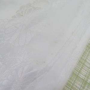 Forlum long undergarment polyester white base Sasakiku cresting rinin long undergarment Japanese pattern unwanted goods dough length 1200cm