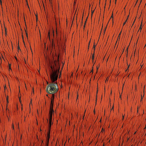 Kimono coat velor fabric reversible red orange kimono 80cm