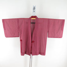 Load image into Gallery viewer, Kimono coat lace weaving Hanamaru Pattern for summer purple polyester 100 % road in the middle kimono 80cm