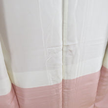 Load image into Gallery viewer, Komon Matsuba sentence Lined -collar light purple pure silk tailed Casual kimono 157cm