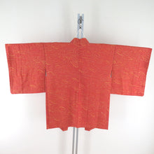 Load image into Gallery viewer, Haori silk abstract one wheel single wheel car orange kimono coat kimono dent 81cm