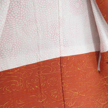 Load image into Gallery viewer, Haori silk abstract one wheel single wheel car orange kimono coat kimono dent 81cm