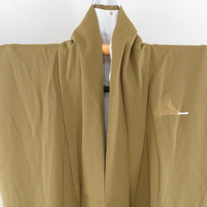 Visit Ginkgo Word Ginkgo Purpose Green Brown Lined Lined Collar Silk No Silk Crest Tailored Kimono 158cm