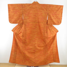 Load image into Gallery viewer, Wool kimono single garment striped striped pattern 織 織 柄 柄 柄 柄 単 単 単 単 単 単 単 身 身 身 身 身 身 身 身 身