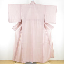 Load image into Gallery viewer, Summer kimono Edo Komon muscle striped single garlic Wide collar pure silk silk without light pink crests summer tailored