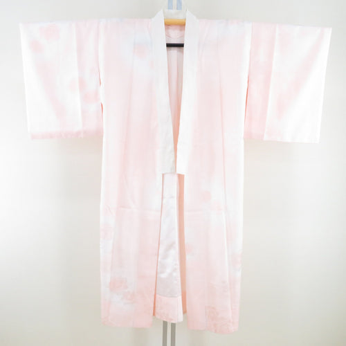 Burders Polyester peony crest blurred sleeve Musou Wash for pink kimono 124cm