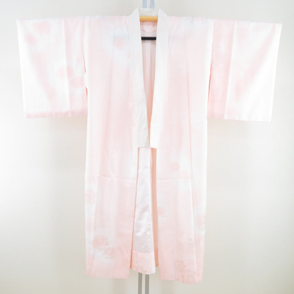 Burders Polyester peony crest blurred sleeve Musou Wash for pink kimono 124cm