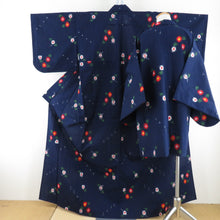 Load image into Gallery viewer, Wool Kimono Ensemble Haori Set Tsubaki Pattern Dowel Purple Woven Purpose Purpose Bachi Casual Kimono Kimono