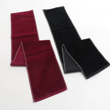 Load image into Gallery viewer, Velvet semi -collar 2 points 2 pairs 2 pair summary set Velor rayon black purple 22.5cm