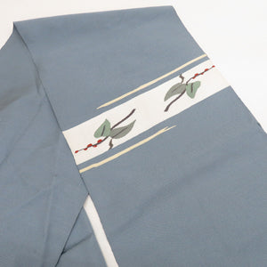 Nagoya Obi Tsumugi Own Umebun Public Taiko Taiko Pattern Hachinoda Pure Silk Kimono Casual Length 360cm