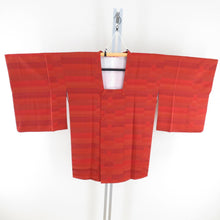 Load image into Gallery viewer, Road Silk Shaku Leading Red Brown Kimono Court Tango Chirimen Kimono For Kimono Casual Casual Status 83cm