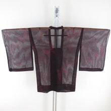 Load image into Gallery viewer, Road Ra Rado Summer Butterfly Purpose Purple Black Pure Silk Kimono Court Single Joi Wagin Port Yojoke Standard 86cm