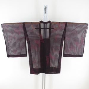 Road Ra Rado Summer Butterfly Purpose Purple Black Pure Silk Kimono Court Single Joi Wagin Port Yojoke Standard 86cm