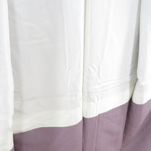 Load image into Gallery viewer, Color plain lined bee collar purple pure silk one crest of five crests 五 三 共 共 共 掛 掛 共 共 掛 掛 身 身 身 身 身 身 身 身 身 身