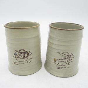 Retro tableware, 4-piece teacup set KATO KOGEI SUGO BIKE-FREAKS