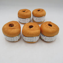 Load image into Gallery viewer, PUPPY パピー 毛糸 FILPUMA Arabis アラビス 5玉 オレンジ Col.1012 コットン イタリア製 中細