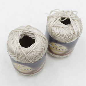SKIYARN スキーヤーン 毛糸 Ski Luno スキールーノ 7201番色 2玉 約30g玉巻 約82m キュプラ 元廣 秋冬毛糸 未使用品