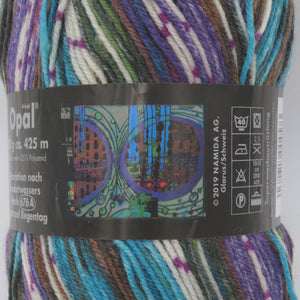 毛糸 Opal オパール フンデルトヴァッサー 2106番色 100g玉巻 約425m 未使用品