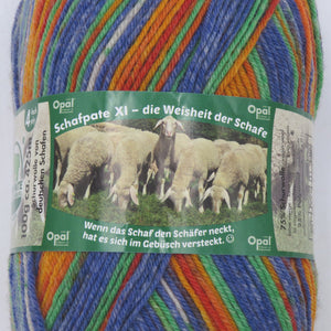 毛糸 Opal オパール シャーフパーテXI 4ply/4本撚り 9754番色 100g玉巻 約425m 未使用品