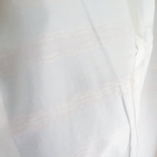 画像をギャラリービューアに読み込む, 紬 着物 琉球花織 格子文様 浮き織 袷 広衿 灰色 正絹 カジュアル着物 仕立て上がり 身丈153cm