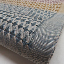 画像をギャラリービューアに読み込む, 袋帯 すくい織り 組織 ぼかし 灰青色 お太鼓柄 正絹 カジュアル 着物用 長さ452cm