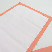 画像をギャラリービューアに読み込む, 名古屋帯 織り柄 椿文様 橙色 金糸 正絹 九寸なごや帯 お太鼓柄 開き仕立て カジュアル 着物帯 長さ360cm