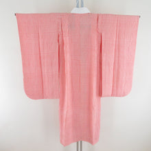 画像をギャラリービューアに読み込む, 子供着物 女の子用 二尺袖着物 着物・襦袢・帯セット オレンジ グリーン 蝶々文様 正絹 ジュニア 伊達衿付 13才向き 発表会 身丈145cm