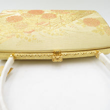 画像をギャラリービューアに読み込む, 草履・バッグセット 東京芝山 本金佐賀錦 礼装用 フォーマル ゴールド系 菊牡丹文様 23.0cm相当 留袖 披露宴 日本製 三越謹製