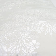 画像をギャラリービューアに読み込む, 袋帯 振袖用 守太郎これくしょん 松竹梅文様 黒色 銀糸 六通柄 正絹 仕立て上がり 着物帯 長さ432cm