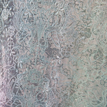 画像をギャラリービューアに読み込む, 道行 レース織り 夏用 ぼかし 花ブーケ柄 緑青紫 正絹 着物コート 単衣 和装用 ちりよけ 身丈91cm