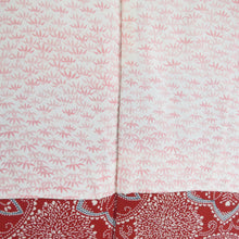 画像をギャラリービューアに読み込む, 羽織 正絹 菊に紅葉 赤色 紋なし 着物コート 和装 ちりよけ 身丈79cm