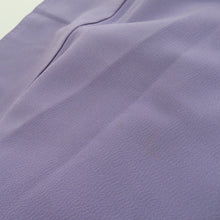 Load image into Gallery viewer, 色無地 袷 広衿 紫色 洗える ポリエステル 紋なし カジュアル 仕立て上がり着物 身丈159cm