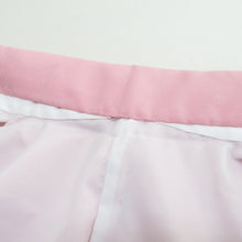 画像をギャラリービューアに読み込む, 色無地 袷 バチ衿 桃色 花車地紋 洗える ポリエステル 紋なし カジュアル 仕立て上がり着物 身丈158cm