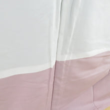 画像をギャラリービューアに読み込む, 色無地 袷 広衿 桃紫色 洗える ポリエステル 一つ紋 桔梗紋 カジュアル 仕立て上がり着物 身丈163cm