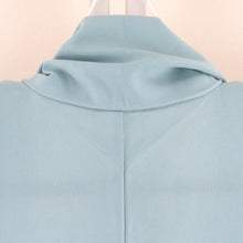 画像をギャラリービューアに読み込む, 付下げ 胡蝶蘭柄 青色 単衣 広衿 ポリエステル 洗える着物 紋なし 仕立て上がり 身丈166cm