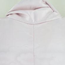 Load image into Gallery viewer, 付下げ 花車柄 桃色 袷 広衿 ポリエステル 洗える着物 紋なし 仕立て上がり 身丈163cm