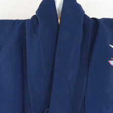 Load image into Gallery viewer, 付下げ 薄に女郎花と蝶々柄 紫色 袷 広衿 ポリエステル 洗える着物 紋なし 仕立て上がり 身丈156cm