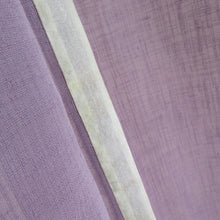 画像をギャラリービューアに読み込む, 夏着物 色無地 単衣 バチ衿 ポリエステル 洗える着物 夏用 紫色 紋なし 仕立て上がり 身丈159cm