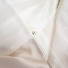 画像をギャラリービューアに読み込む, 紬 着物 麻の葉文様 袷 広衿 黄土色 正絹 カジュアル着物 仕立て上がり 身丈161cm