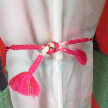 画像をギャラリービューアに読み込む, ウール着物 アンサンブル 羽織セット 市松柄 単衣 黒色 多色 バチ衿 カジュアルきもの 仕立て上がり 身丈155cm