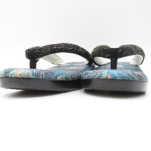 画像をギャラリービューアに読み込む, 草履 姉妹屋オリジナル ア・カセテ草履 リバティ生地 Juno Featherピーコック ウレタンソール 23.5cm Mサイズ 女性用 レディース 履物