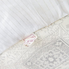 Load image into Gallery viewer, 紬 着物 単衣 夏紬 華紋文様 広衿 白色 正絹 カジュアル着物 仕立て上がり 身丈153cm