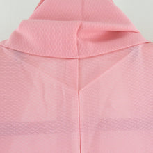 Load image into Gallery viewer, 夏着物 色無地 斜め格子絽地 広衿 正絹 桃色 紋なし 夏用 仕立て上がり 身丈160cm