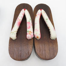 Load image into Gallery viewer, 下駄 浴衣用 桐下駄 3足セット 23.0cm～24.5cm 桜柄鼻緒 レディース カジュアル 女性用履物 夏用