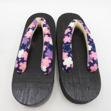 Load image into Gallery viewer, 下駄 浴衣用 桐下駄 3足セット 23.0cm～24.5cm 桜柄鼻緒 レディース カジュアル 女性用履物 夏用