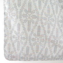 Load image into Gallery viewer, ウール着物 単衣 亀甲文様 織り柄 白灰色 バチ衿 カジュアルきもの 普段着物 仕立て上がり 身丈156cm