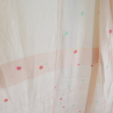 Load image into Gallery viewer, 襦袢 絞り 流水地紋 桃色 正絹 バチ衿 袖無双仕立て 長襦袢 仕立て上がり 女性着物用 身丈125cm