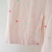 Load image into Gallery viewer, 襦袢 絞り 流水地紋 桃色 正絹 バチ衿 袖無双仕立て 長襦袢 仕立て上がり 女性着物用 身丈125cm