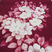 Load image into Gallery viewer, 名古屋帯 正絹 塩瀬 花文様 お太鼓柄 九寸帯 紫色 カジュアル 仕立て上がり 着物帯 長さ360cm